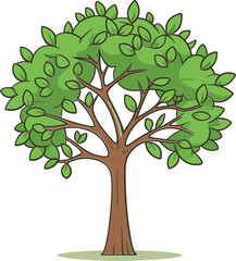 Whimsical Woodlands Illustrated Tree Vector StoriesTranquil Vistas Hand-Drawn Tree Vector Landscapes