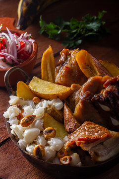 Fritada de chancho y mote
