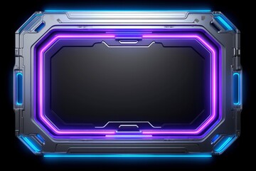 Abstract high tech border, futuristic technology background