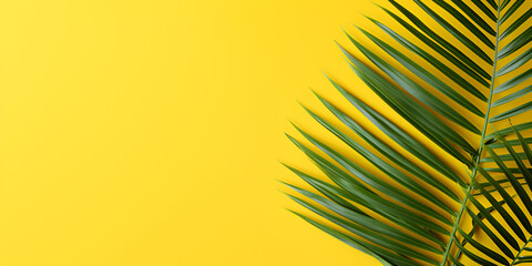 palm tree leaves, Bright yellow wall with green palm leaf shadows perfect for your design, Green leaves of palm tree isolated on yellow background, Palm tropical leaf icon cartoon of palm tropical, 