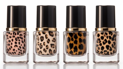 Leopard nail polish. Generative AI - obrazy, fototapety, plakaty
