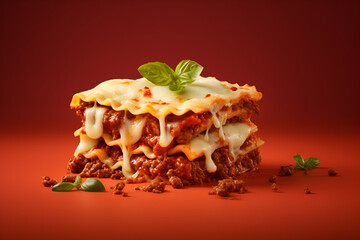 Lasagna al Forno con Foglia di Basilico