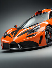 Naklejka premium The coolest new supercar. sports car, custom modified car models.