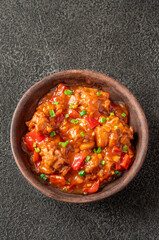 Chicken manchurian bowl