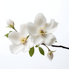 Naklejka na ściany i meble White flowers on branches