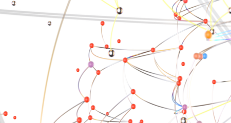 Abstract futuristic - technology with polygonal shapes on dark blue background.