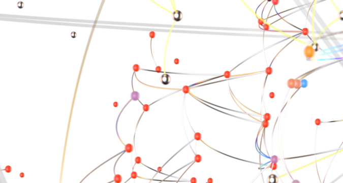 Abstract futuristic - technology with polygonal shapes on dark blue background.