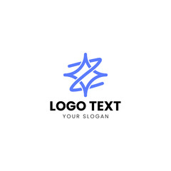 Star Logo Monoline Design