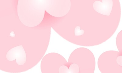pink background heart pattern backdrop 