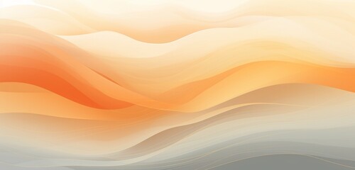 A light pale vector backdrop, abstract white and grey patterns interplay with radiant sunset orange...