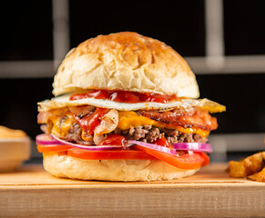 burger cheese tasty food