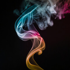 Obraz premium Smoke on dark background