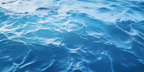 Blue background texture water surface flow, abstract water surface .Captivating Water Surface Flow in Blue .