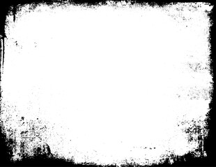 Fototapeta na wymiar Grunge border frame on white background