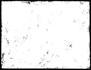 Grunge border frame on white background