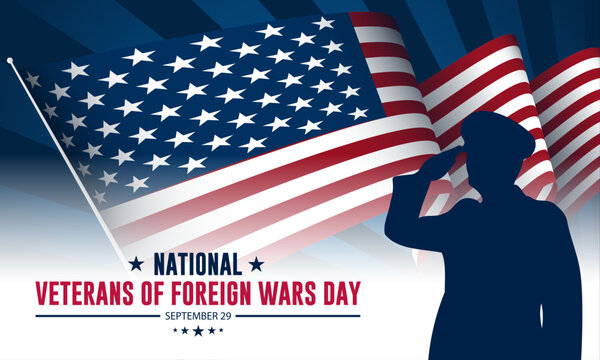 National Veterans Of Foreign Wars Day Background Vector Illustration 