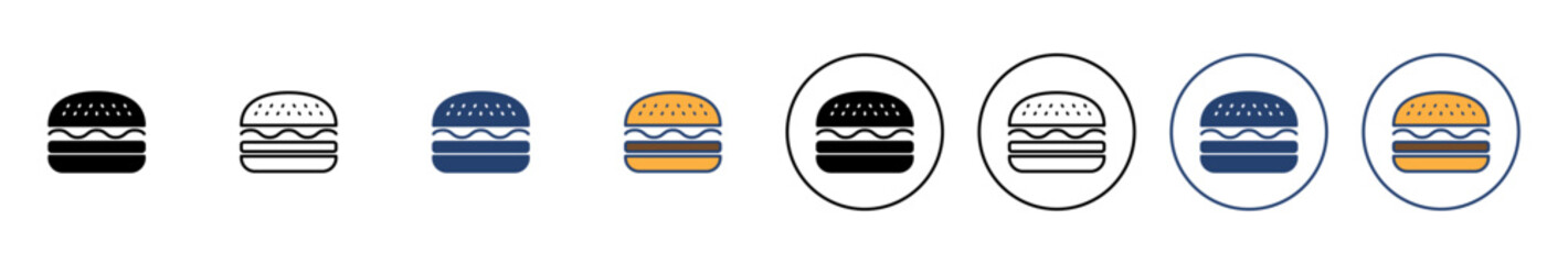 Burger icon vector. burger sign and symbol. hamburger