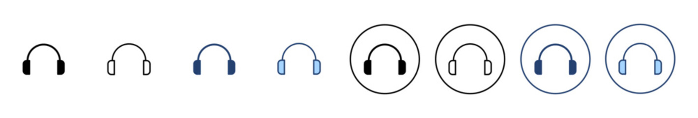 Headphone icon vector. Headvector sign and symbol