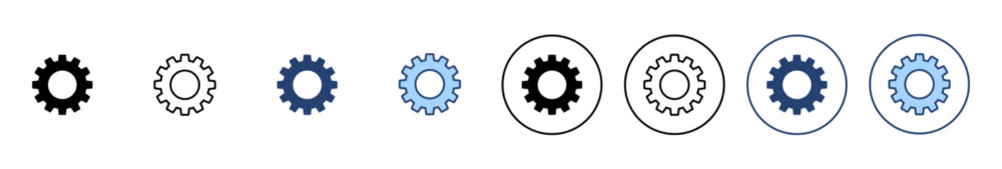 Setting icon vector. Cog sign and symbol. Gear Sign
