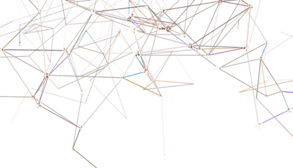 Abstract digital connection dots and lines. Technology background. Network connection structure. Plexus effect. 3d