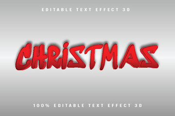 Christmas Editable Text Effect Emboss Cartoon Style
