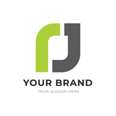 Set of Letter RJ, JR, R, J Logo Design Collection, Initial Monogram Logo, Modern Alphabet Letter RJ, JR, R, J Unique Logo Vector Template Illustration for Business Branding.