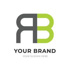 Obraz premium Set of Letter RB, BR, B, R Logo Design Collection, Initial Monogram Logo, Modern Alphabet Letter RB, BR, B, R Unique Logo Vector Template Illustration for Business Branding.