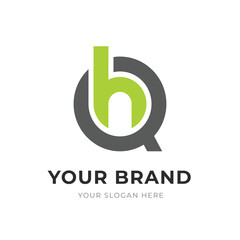 Set of Letter QH, HQ, H, Q Logo Design Collection, Initial Monogram Logo, Modern Alphabet Letter QH, HQ, H, Q Unique Logo Vector Template Illustration for Business Branding.