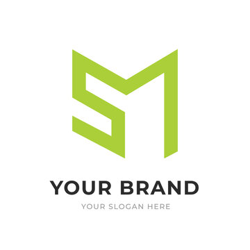 Set of Letter SM, MS, S, M Logo Design Collection, Initial Monogram Logo, Modern Alphabet Letter SM, MS, S, M Unique Logo Vector Template Illustration for Business Branding.