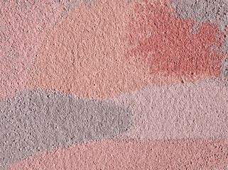 Fototapeta premium Pink aesthetic. Pink background. Pink and gray cosmetic clay. Natural texture from loam and silt. Healing earth. Beauty and cosmetology background. Natural silica earth. Earth tone colors. 