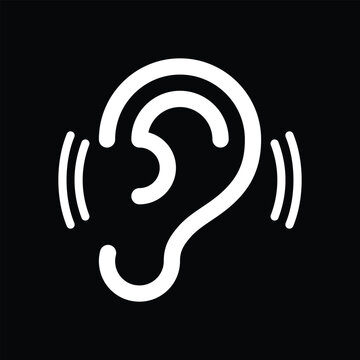 Hearing warning icon