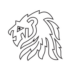 Make a Professional Lion Line Vector