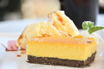 美味しそうなチーズケーキ