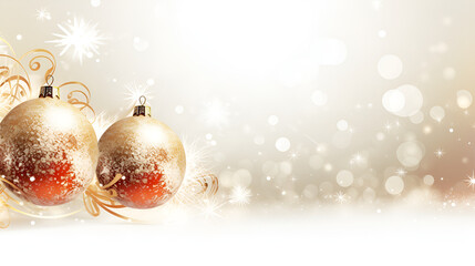 Fototapeta premium Christmas decorations isolated on white background.