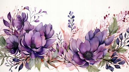 美しい紫色の花々 - obrazy, fototapety, plakaty