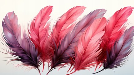 美しい赤い羽根