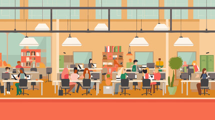 Concept vector illustration of business situation.