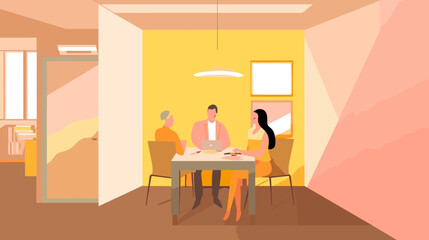 Concept vector illustration of business situation.