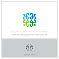 Global Community Logo Icon Elements Template. Community human Logo template vector. Community health care. Abstract Community logo