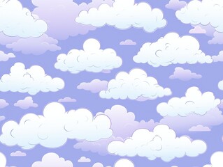 cute cloud seanless pattern