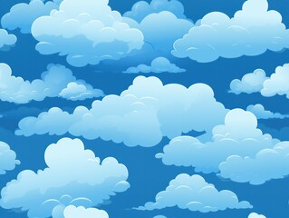 cute cloud seanless pattern