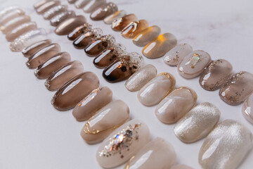 ネイルチップ/ジェルネイル/nail tip sample