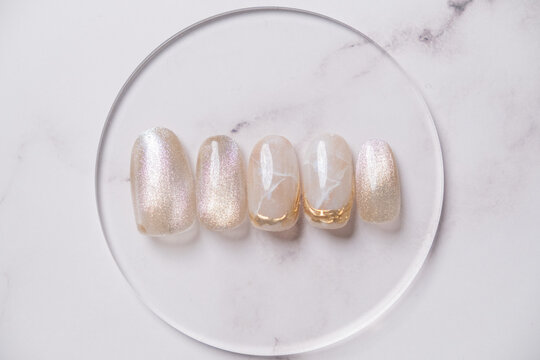 マグネットネイルチップ/ジェルネイル/Magnetic nail tip sample