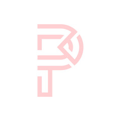 Monogram P design vector logo. Monogram initial letter mark P logo design. Monogram design vector logo. Monogram initial letter mark P logo design. Simple P monogram. Monogram P design logo