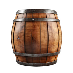 Obraz premium old wooden barrel isolated