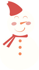 Christmas Snowman Illustration Vector