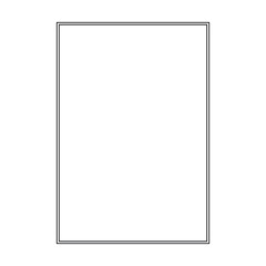 Frame border shape icon for decorative vintage doodle element for design in vector illustration