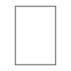 Frame border shape icon for decorative vintage doodle element for design in vector illustration