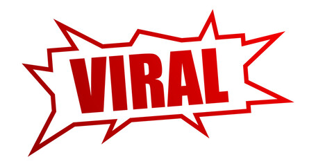 viral sticker stamp illustration background