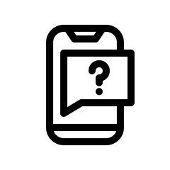 Fototapeta premium Mobile Customer Support Icon